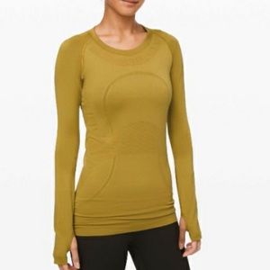 LULULEMON SWIFTLY TECH LONG SLEEVE-GRAPE LEAF SIZE 4
